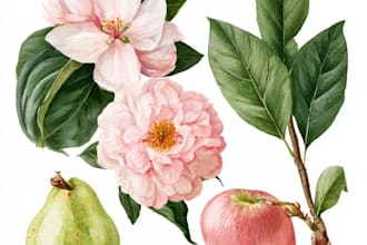 design a botanical illustration