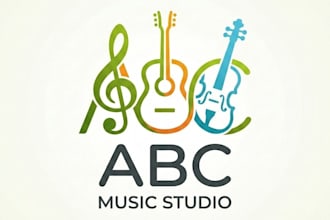 flat and modern retail logo