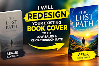 redesign your existing book cover to fix low sales and click through rate