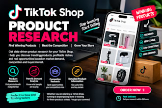 research winning and trending products for your tiktok shop