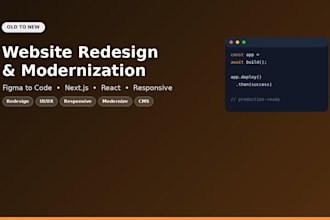 redesign your outdated website into a modern fast responsive site