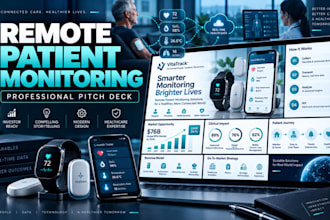 visualize remote patient monitoring solutions in a professional pitch deck