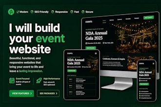 build wordpress event website event ticket website conference rental website