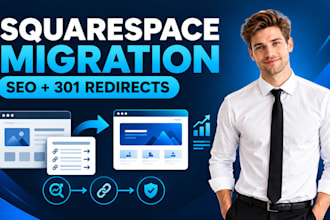 do squarespace migration, 301 redirects, website migration and SEO preservation