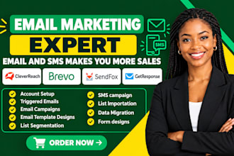 design cleverreach newsletter brevo sendfox getresponse email template