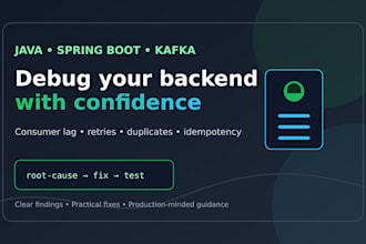 debug spring boot kafka issues consumer lag retries and duplicate messages