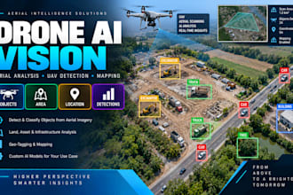 develop drone ai, aerial image analysis, uav object detection and mapping system