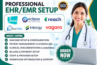 setup jane app eclipse ehr solution reach docvilla ehr intergy ehr vagaro emr
