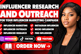 influencer research and outreach for your influencer marketing campaign