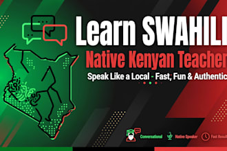 teach conversational kiswahili swahili lessons via zoom as native tutor