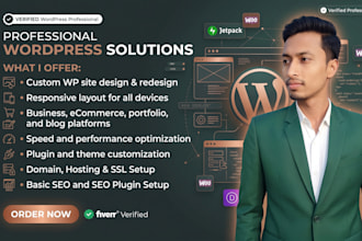design or redesign wordpress website, professional website design