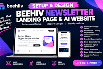 setup beehiv newsletter,beehive landing page, ai beehive website