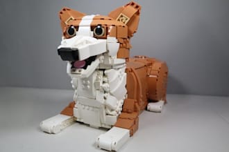 create 3d lego moc design, lego pet, lego car, lego houses in bricklink studio