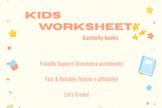 design custom worksheets and activity books on canva