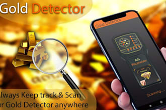 develop gold detector app, metal detector app, gold finder app, metal scanner