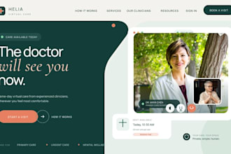 design squarespace telehealth healthcare and medical practice website
