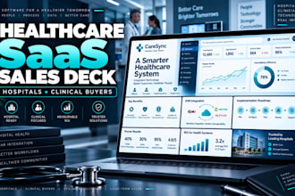 produce healthcare saas sales decks for hospitals and clinical buyers