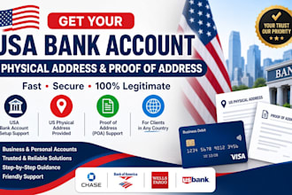 super help with USA bank account US physical address and poa