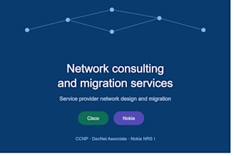 provide expert network consulting, configuration and migration services
