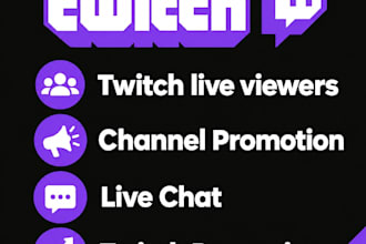 do organic twitch promotion to get organic viewers and followers with no bots