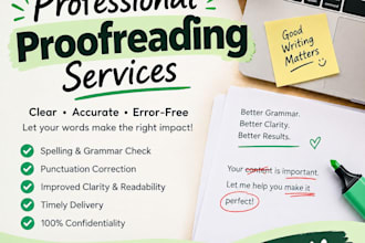 proofread and edit your english documents profess