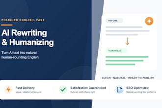 rewrite, humanize and polish your ai generated content