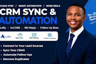 sync lofty crm kvcore rei reply crm follow up boss crm automation setup