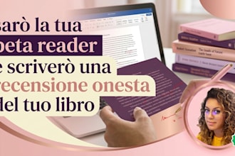 your beta reader and write an honest review of your manuscript