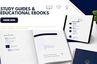 create a study guide, exam preparation ebook, and educational workbook