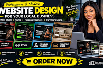 build websites for tattoo studios gyms personal trainers and furniture stores