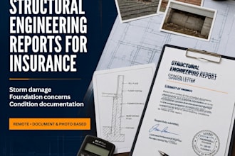 provide structural engineering report for insurance claims