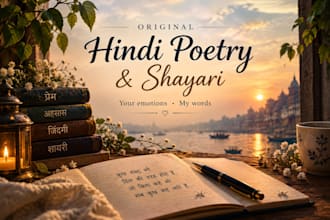 write original and heartfelt hindi poetry