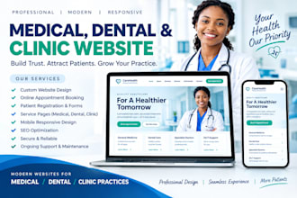 build a medical, dental and clinic website