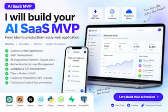 build your ai saas mvp and ai web application