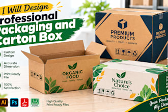 design professional packaging and carton box