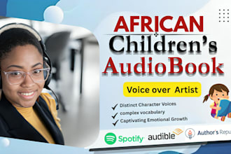 record your childrens audiobook voice over narration, story voiceover