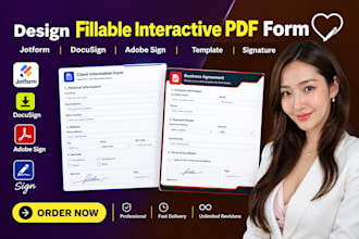design fillable interactive pdf jotform docusign adobe sign template esignature