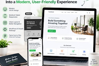 redesign your website with a modern responsive UI UX design