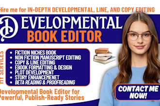 edit medical, mental health manuscript, developmental editor for nonfiction book