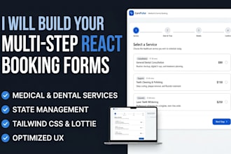 build react tailwind CSS web apps and dynamic forms