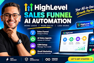 gohighlevel sales funnel ai automation voice ai crm expert ghl email marketing