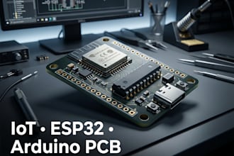design iot, esp32 and arduino pcb