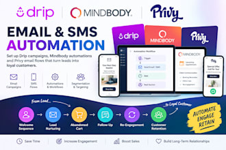 set up drip campaigns, automation and privy email flows