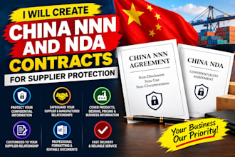 create china nnn and nda contracts for supplier protection