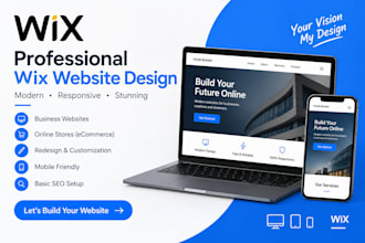 create a modern responsive wix website