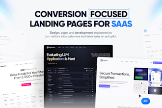 design a conversion first saas landing page for your ai saas