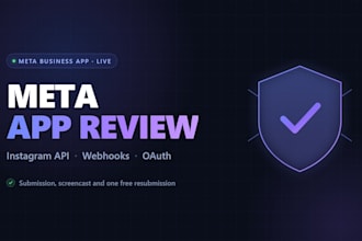 set up instagram api integration, webhook and meta app review submission