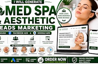 generate targeted med spa and aesthetic clinic leads via facebook and google ads