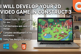 make a 2d game in construct 3 for you