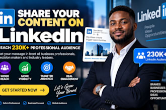 shoutout content with influence 230k linkedin audiences shoutout and promotion